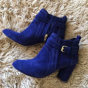 Suede booties